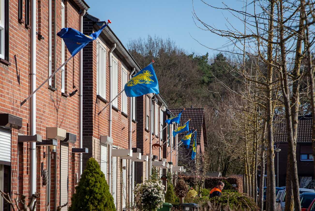 Draaksteken in Beesel Vlag